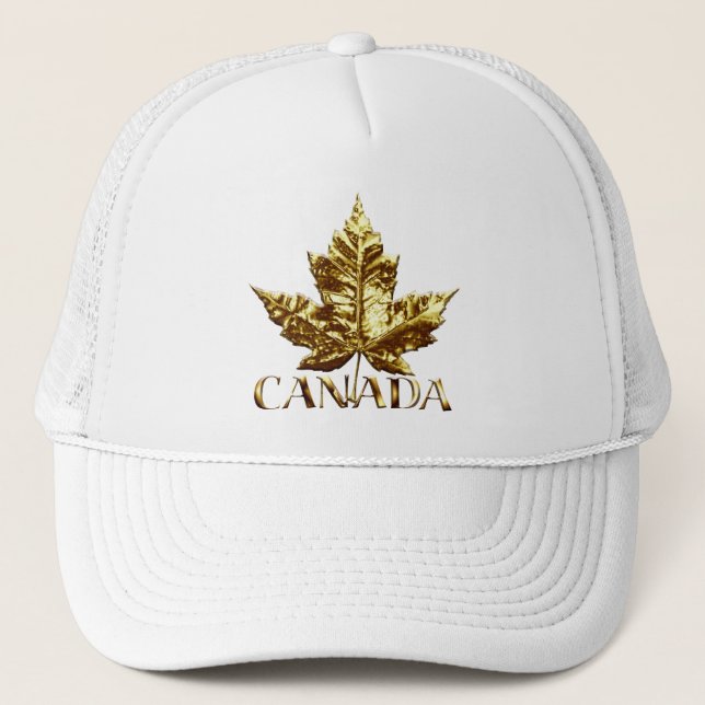 Canada Souvenir Trucker Cap Maple Leaf Canada Caps (Front)