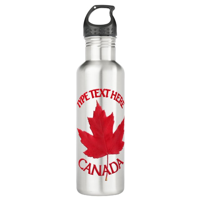 Canada Souvenir Water Bottles Personalised (Front)