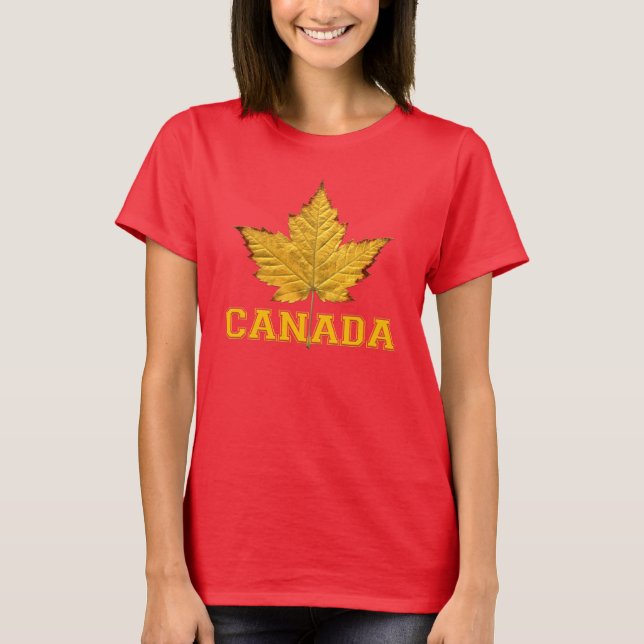 Canada Souvenir Women's T-shirt Canada Team Shirts (Front)