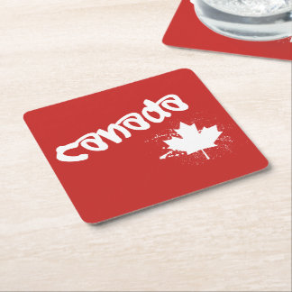 Canada Square Paper Coaster