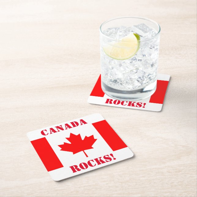 CANADA SQUARE PAPER COASTER (Insitu)