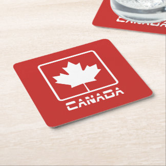 Canada Square Paper Coaster