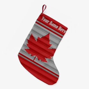 Canada Stocking Canada Maple Leaf Christmas Sock