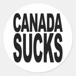 Canada Sucks Classic Round Sticker