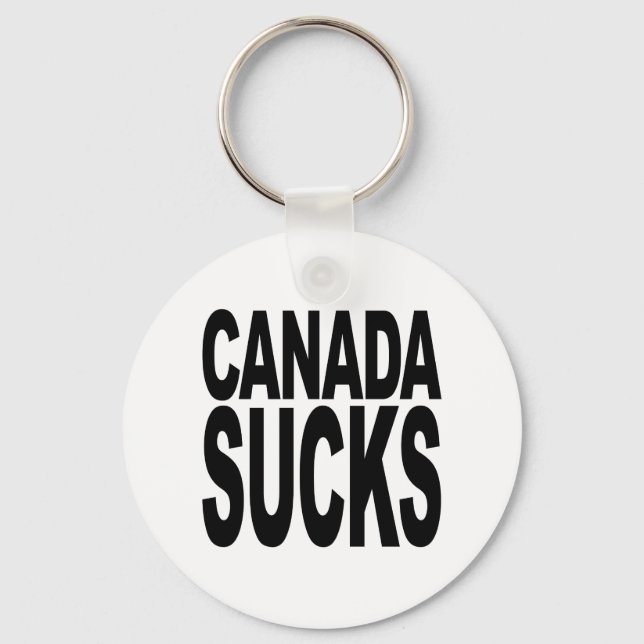 Canada Sucks Key Ring (Front)