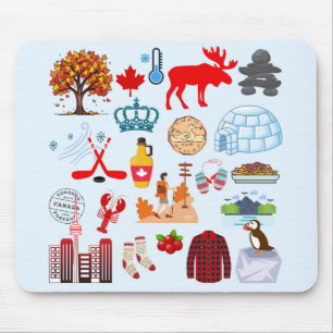  Canada Symbols Mouse Mat