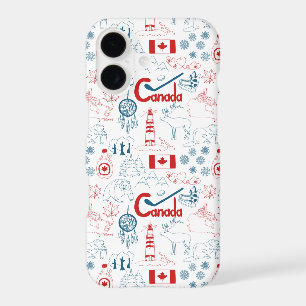 Canada Symbols Pattern