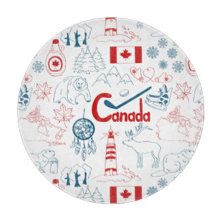 Canada | Symbols Pattern Cutting Board