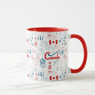 Canada   Symbols Pattern Mug