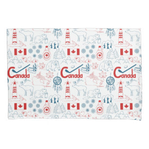 Canada   Symbols Pattern Pillowcase