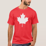 Canada T Shirt | Canadian Flag White Maple Leaf<br><div class="desc">Canada T Shirt | Canadian Flag White Maple Leaf Shirt. White Canada Maple Leaf Souvenir is a great gift for those who love Canada or those who have a Canadian heritage.</div>