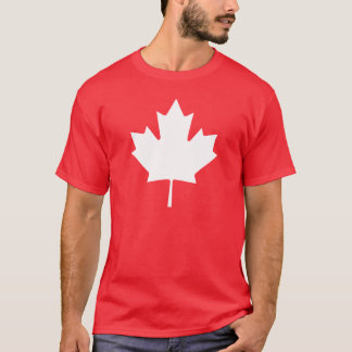 Canada T Shirt | Canadian Flag White Maple Leaf