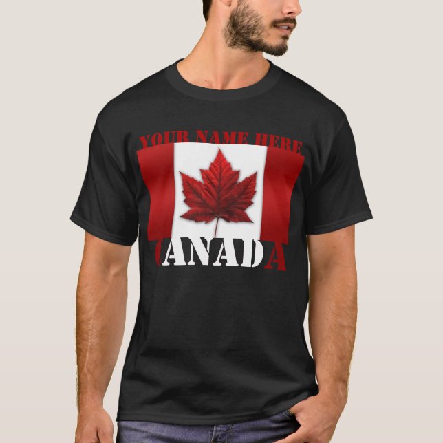 Canada T-shirt Personalised Sm - 6XL Canada Shirt (Front)