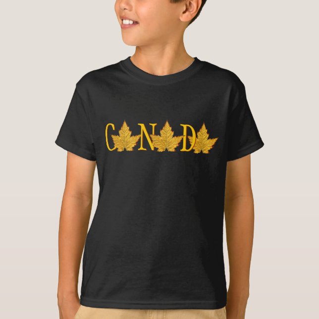 Canada T-shirt Souvenir Varsity Kid's Canada Shirt (Front)