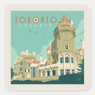 Canada   Toronto, Casa Loma Square Sticker