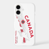 Canada Total Eclipse iPhone Case