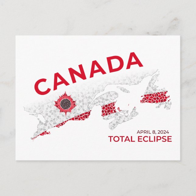 Canada Total Eclipse Postcard (Front)