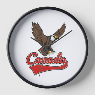 Canada Travel logo Clock
