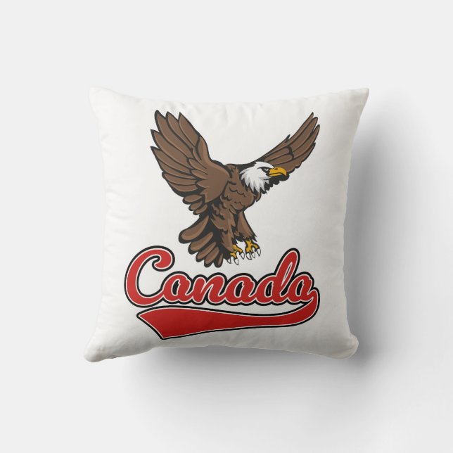 Canada Travel logo Cushion (Back)