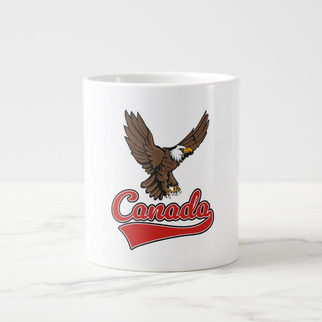 Canada Travel logo Large Coffee Mug (Front)