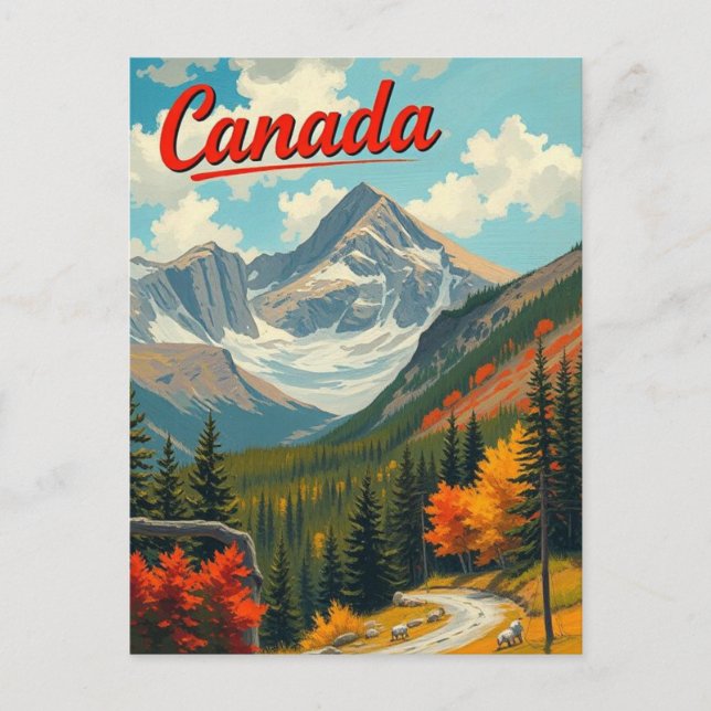 Canada Travel Postcard (Front)