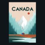 Canada Travel poster<br><div class="desc">Canada travel poster winter print</div>