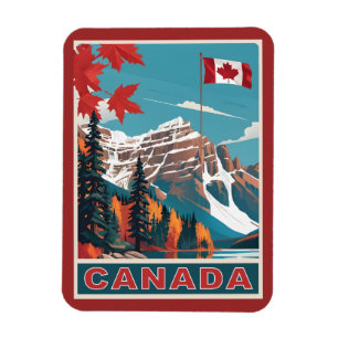 Canada Travel Poster Magnet