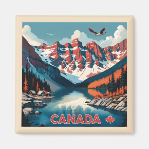 Canada Travel Poster Magnet