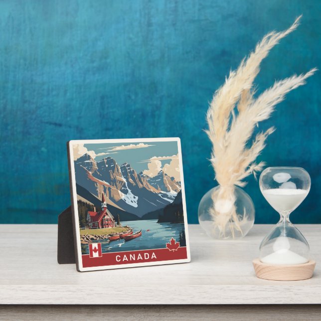 Canada Travel Poster Plaque (Insitu)
