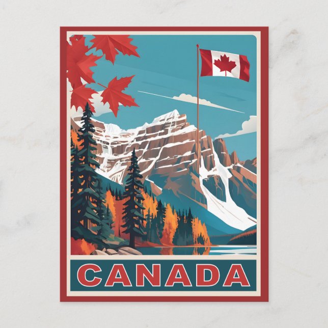 Canada Travel Poster Postcard (Front)