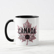 Canada True North Strong and Free Maple Leaf