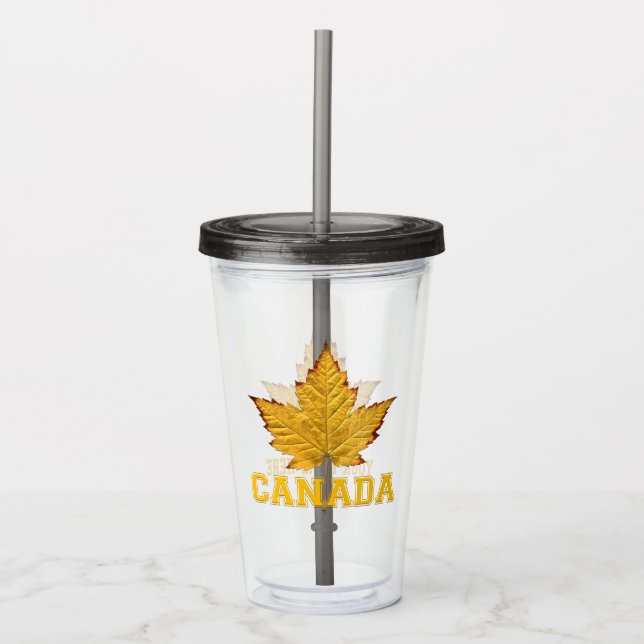 Canada Tumbler Personalised Varsity Canada Gifts (Front)