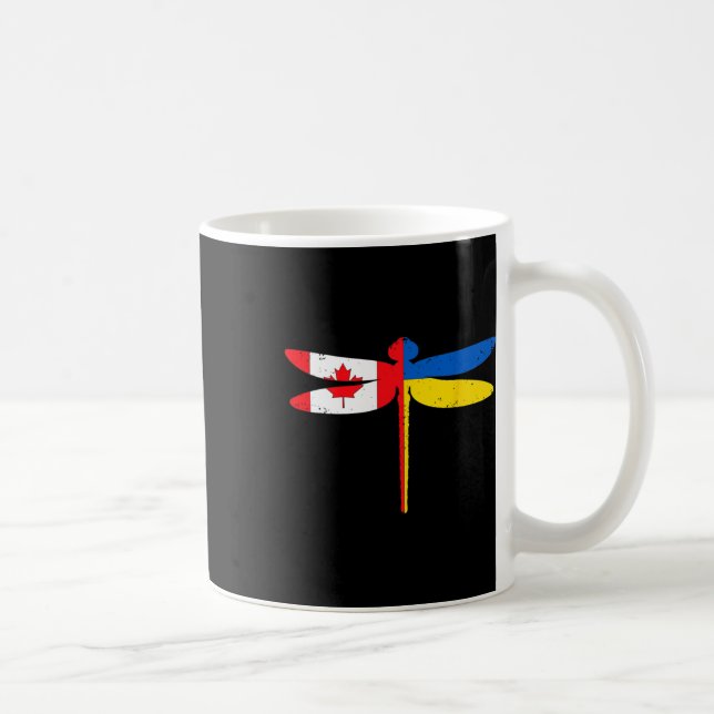 Canada Ukraine Flag  Coffee Mug (Right)