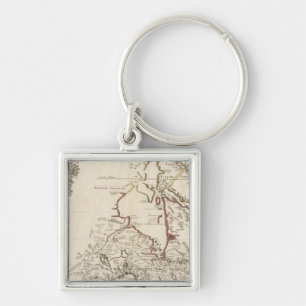 Canada, United States, North America Key Ring