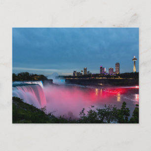 Canada-US Niagara Falls Postcard