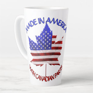 Canada USA Cups US / Canada Souvenir Latte Mugs