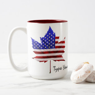 Canada USA Cups US / Canada Souvenir Mugs & Cups