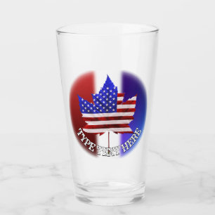 Canada USA Glasses US Canada Souvenir Mugs & Cups
