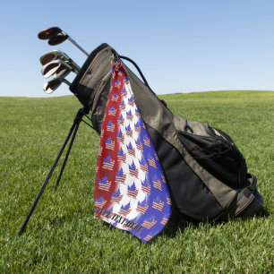 Canada USA Golf Towel Canada US Flag GOlf Gifts