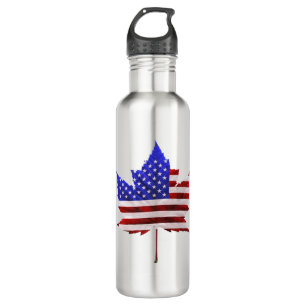 Canada USA Souvenir Stainless Steel Water Bottle