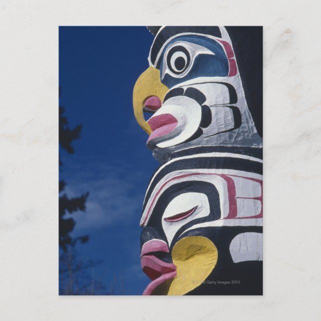 Canada, Vancouver, Stanley Park, totem pole, Postcard (Front)