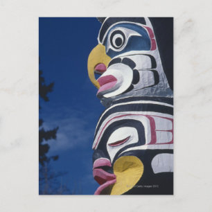 Canada, Vancouver, Stanley Park, totem pole, Postcard