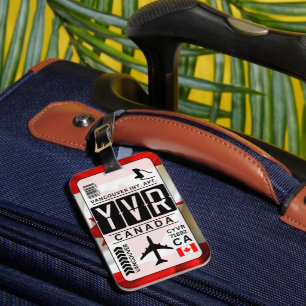 Canada Vancouver YVR Luggage Tag