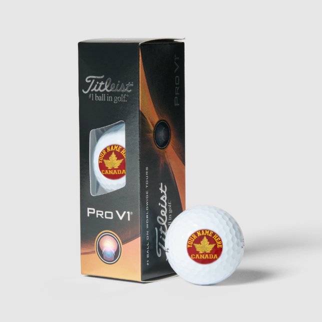 Canada Varsity Golf Balls Customised Canada Gifts  (Packaging)