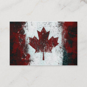Canada Vintage Maple Leaf Business Card