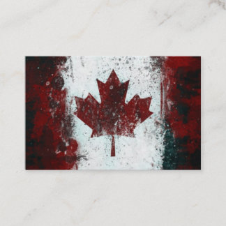 Canada Vintage Maple Leaf Business Card