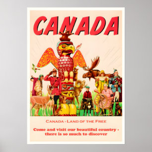Canada Vintage Travel Poster