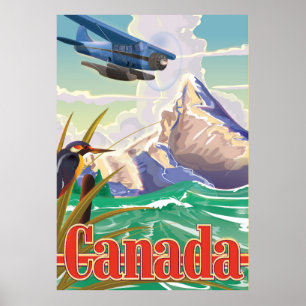 Canada Vintage Travel poster