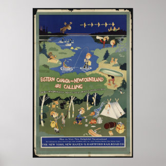 Canada Vintage Travel Poster Ad Retro Prints