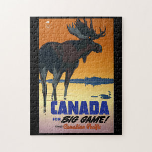 Canada Vintage Travel Poster Jigsaw Puzzle